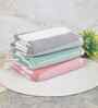Multicolor Cotton Striped 225 GSM Bath Towels Pack of 3