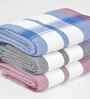 Multicolor Cotton Striped 225 GSM Bath Towels Pack of 3