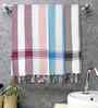 Multicolor Cotton Striped 225 GSM Bath Towels Pack of 3
