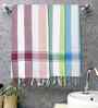 Multicolor Cotton Striped 225 GSM Bath Towels Pack of 3