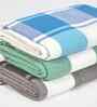Multicolor Cotton Striped 225 GSM Bath Towels Pack of 3