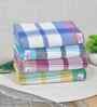 Multicolor Cotton Striped 225 GSM Bath Towels Pack of 4