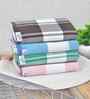 Multicolor Cotton Striped 225 GSM Bath Towels Pack of 4