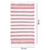Multicolor Cotton Striped 225 GSM Bath Towels Pack of 4