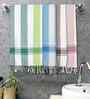 Multicolor Cotton Striped 225 GSM Bath Towels Pack of 4