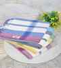 Multicolor Cotton Striped 225 GSM Bath Towels Pack of 4