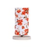 Multicolor Cotton table lamp with White wood base -16