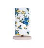 Multicolor Cotton table lamp with White wood base -17