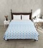 Blue Cotton Traditional 200 GSM King Bed Dohar