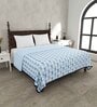 Blue Cotton Traditional 200 GSM King Bed Dohar
