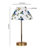 Multicolor Cotton with Metal Gold Table Lamp