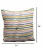 Multicolor Cotton Woven 16x16 inches Crochet Eco-friendly Cushion Cover