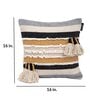 Multicolor Striped Woven Cotton 16 x 16 Inches Cushion Covers (Set of 2)