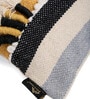 Multicolor Striped Woven Cotton 16 x 16 Inches Cushion Covers (Set of 2)