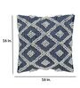 White & Grey Woven Cotton 16 x 16 Inches Cushion Covers (Set of 2)