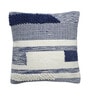 Blue & Beige Woven Cotton 16 x 16 Inches Cushion Covers (Set of 2)