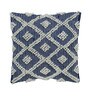White & Grey Woven Cotton 16 x 16 Inches Cushion Covers (Set of 2)