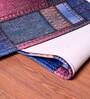 Multicolor Denim Digital Printed Max Absorbant Kitchen Floor Runner with Mat Combo