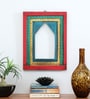 Multicolor Distress Handpainted Engineered Wood Jharokha Frame