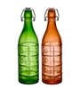 Multicolor Dotted 1 Ltr Glass (Set of 2) Water Bottle
