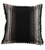 Black Embroidered Velvet 16X16 Inches Cushion Cover (Set of 5)