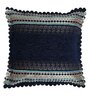 Blue Traditional Velvet 16 x 16 Inches Embroidered Cushion Covers (Set of 2)