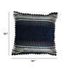 Blue Traditional Velvet 16 x 16 Inches Embroidered Cushion Covers (Set of 2)
