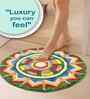 Multicolor Ethnic Cotton Blend 24x24 Inches Anti Skid Door Mat