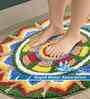 Multicolor Ethnic Cotton Blend 24x24 Inches Anti Skid Door Mat