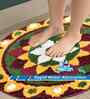 Multicolor Ethnic Cotton Blend 24x24 Inches Anti Skid Door Mat