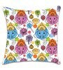 Multicolor Ganesha Satin 16 x 16 Inches Cushion Cover