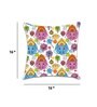 Multicolor Ganesha Satin 16 x 16 Inches Cushion Cover