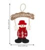 Multicolor Fabric Christmas Wall Hanging