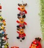 Multicolor Fabric Christmas Wall Hanging