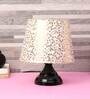 Irene Multicolour Fabric Shade Night Lamp With Metal Base
