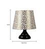 Irene Multicolour Fabric Shade Night Lamp With Metal Base