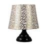 Irene Multicolour Fabric Shade Night Lamp With Metal Base