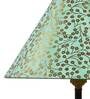 Multicolor Fabric Shade Table Lamp With Copper Base