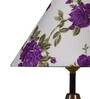 Multicolor Fabric Shade Table Lamp With Copper Base