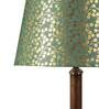 Multicolor Fabric Shade Table Lamp With Copper Base