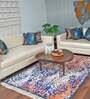 Multicolor Persian Faux Silk 3 ft x 5 ft Hand Woven Carpet