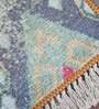 Multicolor Persian Faux Silk 4 ft x 6 ft Hand Woven Carpet