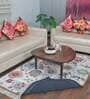Multicolor Floral Faux Silk 5 ft x 7 ft Hand Woven Carpet