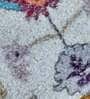 Multicolor Floral Faux Silk 5 ft x 7 ft Hand Woven Carpet