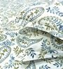 Multicolor Floral 144 TC Cotton King Fitted Bedsheet with 2 Pillow Covers