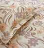 Multicolor Floral 144 TC Cotton King Fitted Bedsheet with 2 Pillow Covers