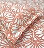 Pink Floral 144 TC Cotton King Fitted Bedsheet with 2 Pillow Covers