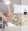 Multicolor Floral 144 TC Cotton King Fitted Bedsheet with 2 Pillow Covers