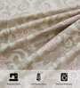 Multicolor Floral 144 TC Cotton King Fitted Bedsheet with 2 Pillow Covers