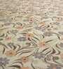 Multicolor Floral 144 TC Cotton King Fitted Bedsheet with 2 Pillow Covers